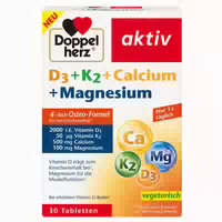 Doppelherz Aktiv D3 K2 Calcium Magnesium 30 St Tabletten