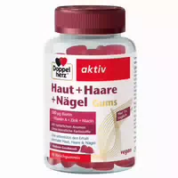 Doppelherz Aktiv Haut Haare Nägel Gums Himbeergeschmack 60 st Kaudragees