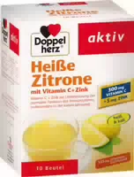 Doppelherz Aktiv Heiße Zitrone mit Vitamin C Zink 10 st Granulat