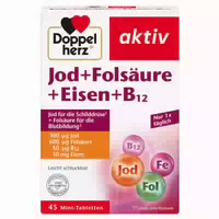 Doppelherz Aktiv Jod Folsäure Eisen B12 45 St Tabletten