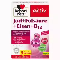 Doppelherz Aktiv Jod Folsäure Eisen B12 150 st Tabletten