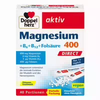 Doppelherz Aktiv Magnesium 400 B Vitamine Direct 40 st Pellets
