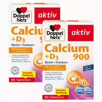 Doppelherz Calcium 900 D3 Tabletten 2x80 St