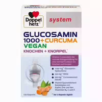 Doppelherz System Glucosamin 1000 Curcuma 60 St Kapseln