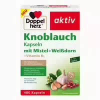 Doppelherz Knobl Kap m Mistel Weißdorn Vitamin B1 480 st