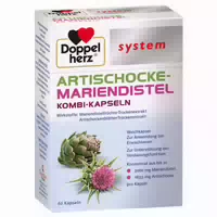 Doppelherz System Artischocke Mariendistel 60 st Weichkapseln