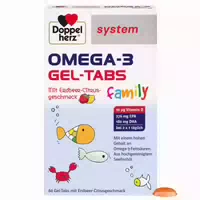Doppelherz System Omega 3 Gel Tabs Family 60 St Kautabletten