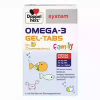 Doppelherz System Omega 3 Gel Tabs Family 120 St Kautabletten