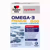 Doppelherz System Omega 3 Premium 1500 120 St Kapseln