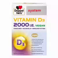 Doppelherz System Vitamin D3 2000 I E Vegan 120 St Tabletten