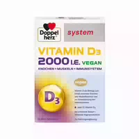 Doppelherz Vitamin D3 2000 I E Vegan System Tabl 60 St