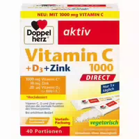 Doppelherz Aktiv Vitamin C 1000 D3 Zink Direct 40 st Pellets