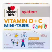 Doppelherz System Vitamin D C Mini Tabs Family 20 St Pellets