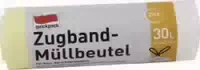 Quickpack Müllbeutel mit Zugband 30 Liter
