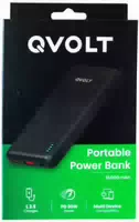 Qvolt Portable Powerbank 10 000 Mah mit Usb A und Usb C Anschluss