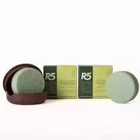 R5 Festes Feuchtigkeitsshampoo 2 Stück, Natürlichen Ursprungs, Aprikosen Und Jojobaöl
