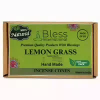 Räucherkegel Lemongras Handgedippt Bio Lemon Grass Pack Of 2 1 st