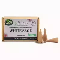 Räucherkegel Salbei Handgetaucht White Sage Pack Of 20 Cones 1 st