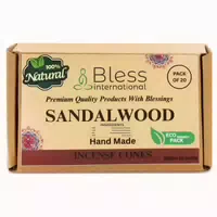 Räucherkegel Sandelholz Chemiefrei Sandalwood Pack Of 20 Con 1 st