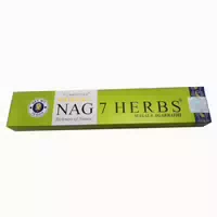 Räucherstäbchen Golden Nag 7 Herbs 15gr Gewürze 1 Packung 1 st