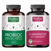 Harnwege & Darmflora Duo D Mannose Cranberry Probioc Raibu