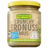 Erdnussmus Crunchy Mit Salz Bio 250g
