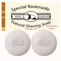 Rasierseife Sandelholz 2er Pack Golddach 2x60 g