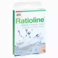 Ratioline Aqua Pflaster 3,8x3,8 cm Steril 10 st