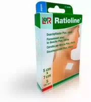 Ratioline Aqua Pflaster Steril 5 X 7 cm 5 Stück