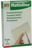 Ratioline Elastischer Wundschnellverband 6 cm X 1 m 1 Packung