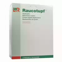 Raucotupf Stieltupfer 2 Stück Steril Großer Wattekopf
