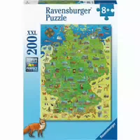 Ravensburger Puzzle Farbkarte Von Deutschland Xxl 200 Teile