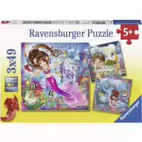 Ravensburger Puzzle Magische Meerjungfrauen 3x49 Teile