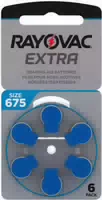 Rayovac Extra Hörgerätebatterie 675 Blau