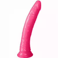 Realrock Glow In The Dark Slim Dildo Mit Saugnapf 25 Cm