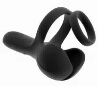 Hodenvibrator mit Vibrierendem Damm Stimulator