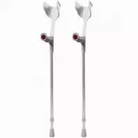 Rebotec Magic Soft 2x Krücke Gehhilfe Unterarmgehstütze 1 Paar in Grau