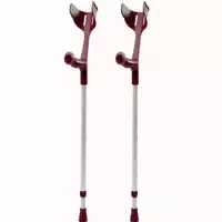 Rebotec Magic Soft 2x Krücke Gehhilfe Unterarmgehstütze 1 Paar In Weinrot