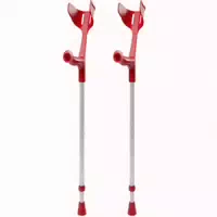 Rebotec Magic Soft 2x Krücke Gehhilfe Unterarmgehstütze 1 Paar in Rot