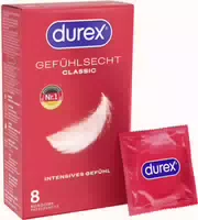 «gefühlsecht Classic» 8 Premiumkondome mit Easy On™ Passform 8 Kondome 8 st