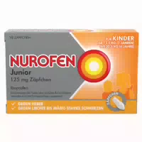 Nurofen Junior Zäpfchen 125 mg Ibuprofen 10 st