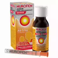 Nurofen Junior Fiebersaft Erdbeere 40mg ml 100 ml Suspension zum Einnehmen