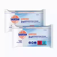 Sagrotan 2in1 Tücher 15er Doppelpack 2x15 st