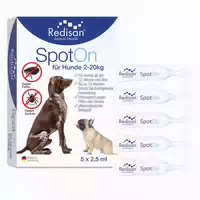 Redisan Spot On Hund Pflanzenbasiertes Zeckenmittel Ohne Chemie Effektiver Schutz Vor Zecken, Flöhen Und Insekten Zeckenschutz Hund Ohne Nebenwirkung Bis Zu 15 Wochen Schutz
