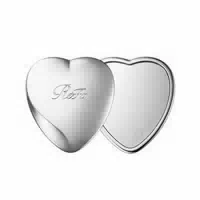 Refa Heart Mirror Rs Dc 1pc Silver