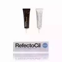 Refectocil Intense Brow N S Base Gel Dunkelbraun & Activator Gel & Wimpernblättchen Set