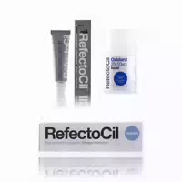 Refectocil Wimpernfarbe Graphit 1 1 & Oxidant Flüssig 3% & Wimpernblättchen Set