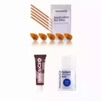 Refectocil Wimpernfarbe Kastanie 4 & Refectocil Oxidant Flüssig 3% & Mini Anwendungs Set