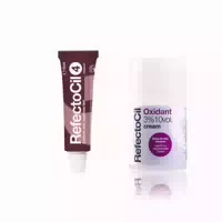 Refectocil Wimpernfarbe Kastanie 4 & Refectocil Oxidant Creme 3% & Refectocil Wimpernblättchen Set