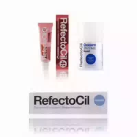 Refectocil Wimpernfarbe Rot 4 1 & Refectocil Oxidant Flüssig 3% & Refectocil Wimpernblättchen Set
